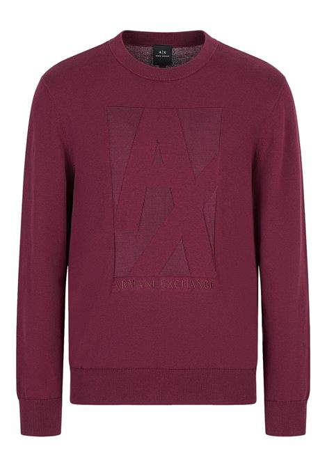 Maglione con logo a rilievo ARMANI EXCHANGE | Maglie | 6LZM1G ZMU7Z1306